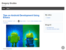 Tablet Screenshot of gregorygrubbs.com